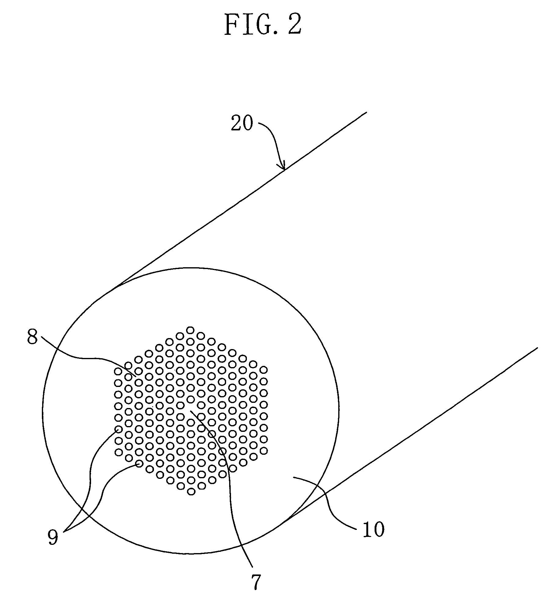 Method of manufacturing photonic crystal fiber using structure-indicating rods or capillaries