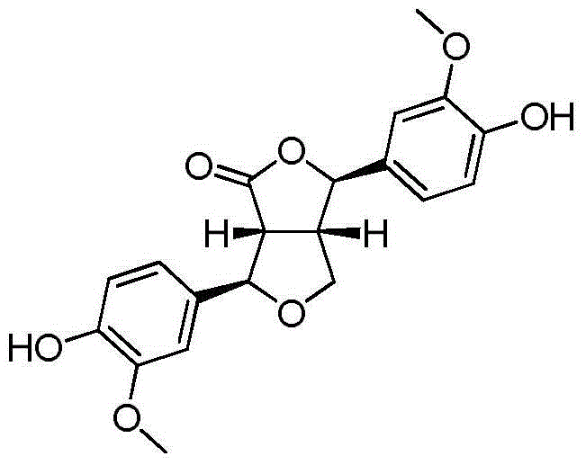 Application of lignan compound 4-keto pinoresinol in preparing anti-hepatitis B virus medicine