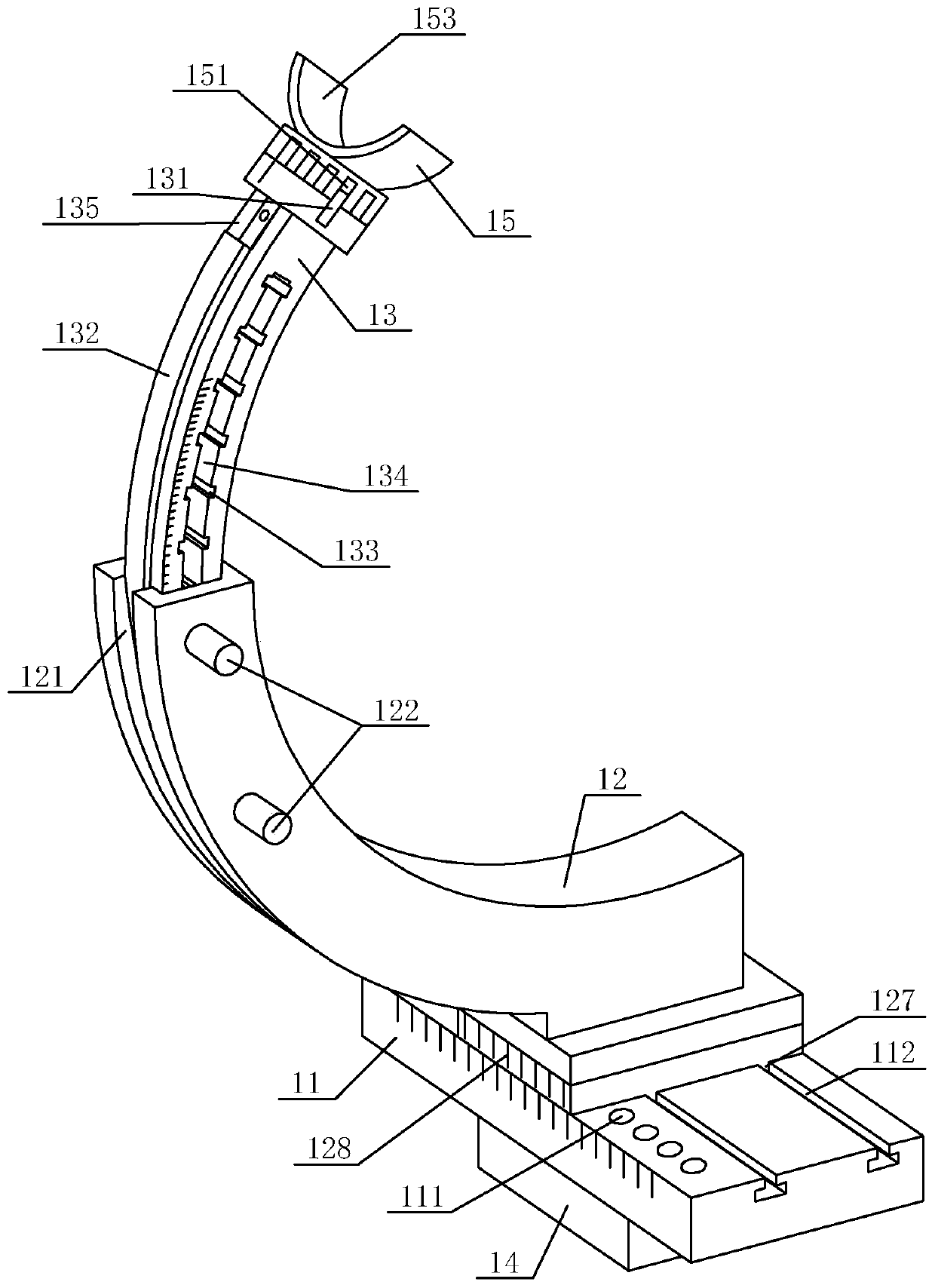 A fully automatic puncture needle positioning device