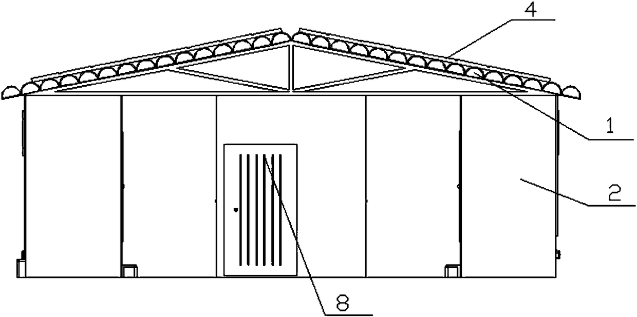 Solar type microorganism ecologic toilet