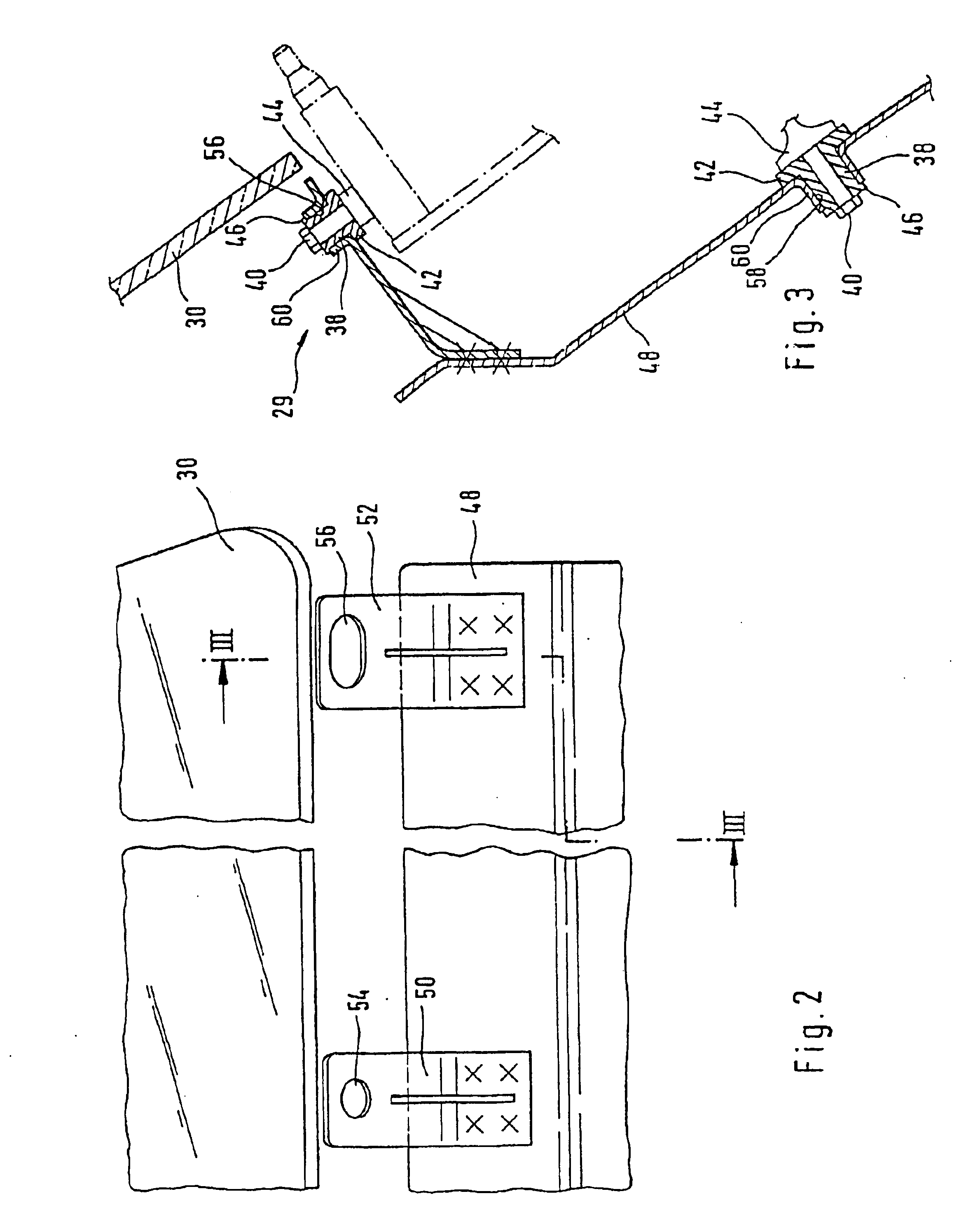 Wiping system for a windscreen of an automobile and method for fixing a windscreen wiping system