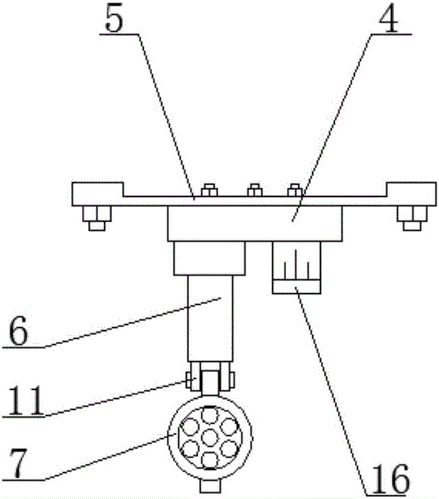 Multi-angle illumination device used for monorail transportation device