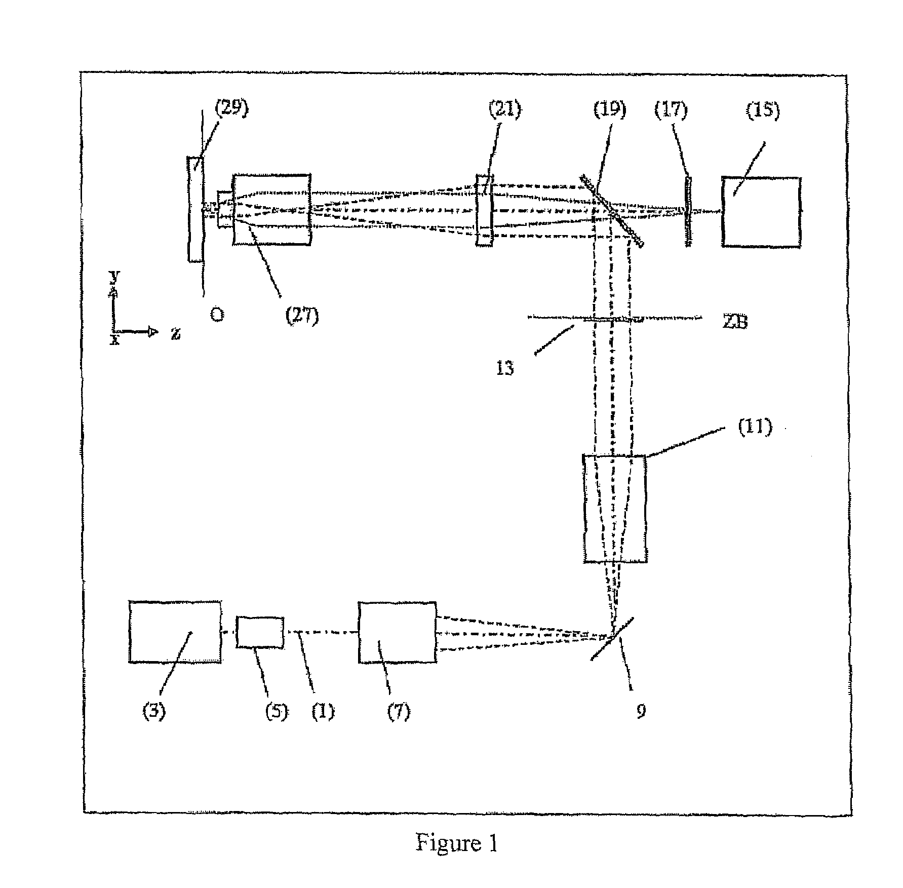 Method and configuration for optically detecting an illuminated specimen
