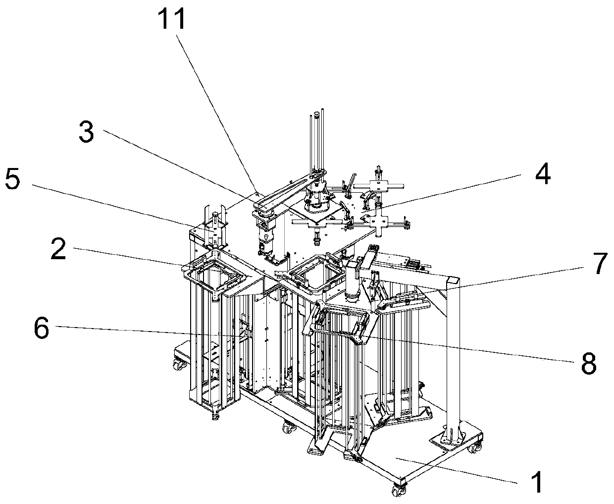 Silicon wafer interlayer configuration mechanism