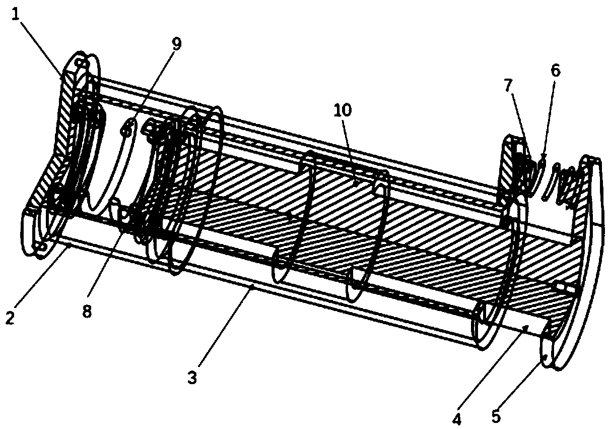 A thrust transducer for a pulse detonation engine