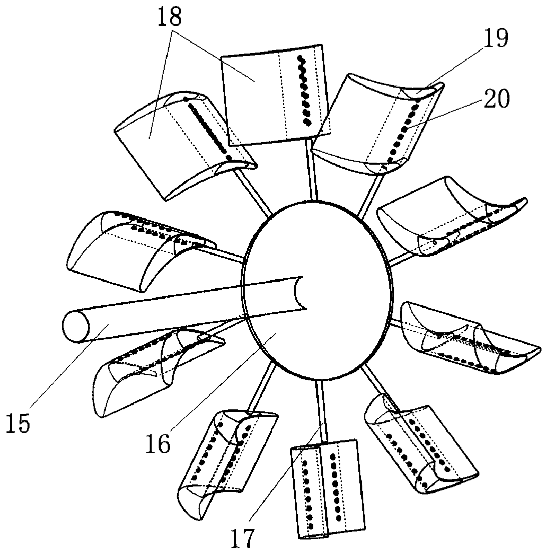 Steam turbine whole annular blade grid heating blowing sweeping dehumidification experiment system and testing method