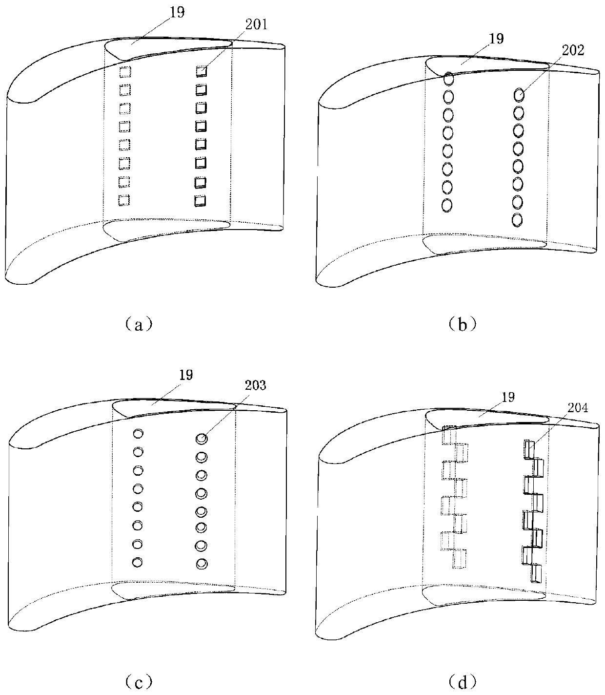 Steam turbine whole annular blade grid heating blowing sweeping dehumidification experiment system and testing method