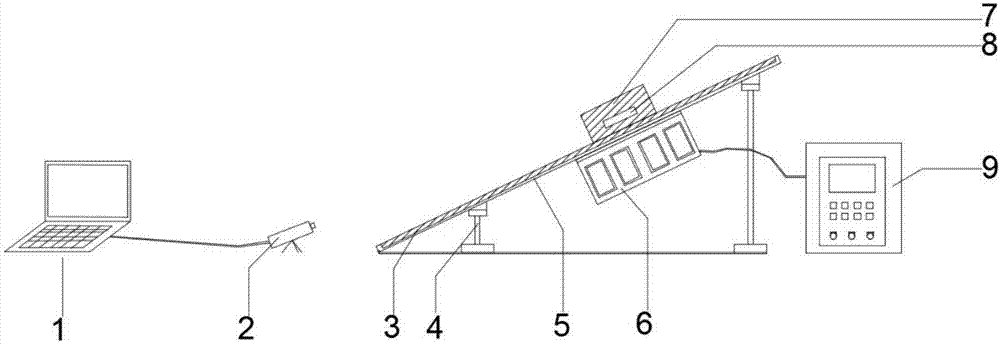 Crag vibration characteristic testing system with controllable cohesive force