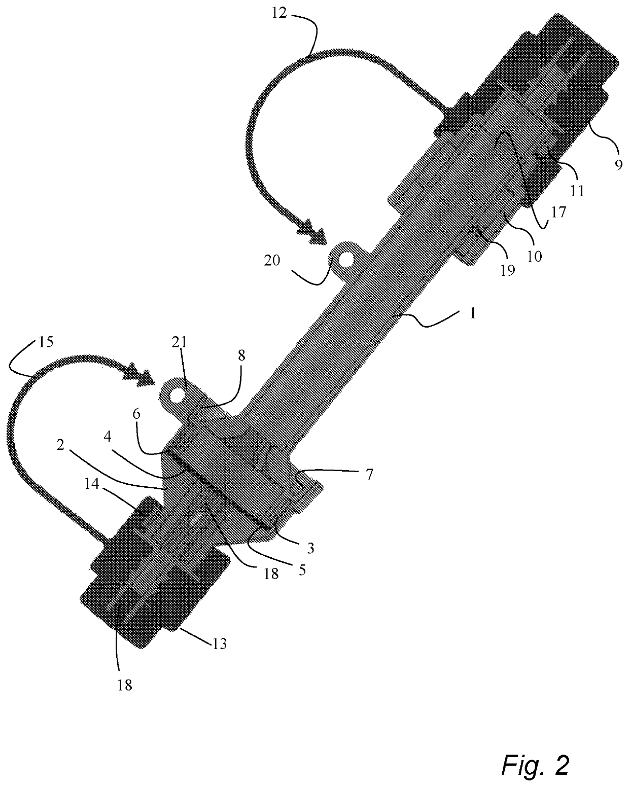 Fluid-tightly sealable sampling device