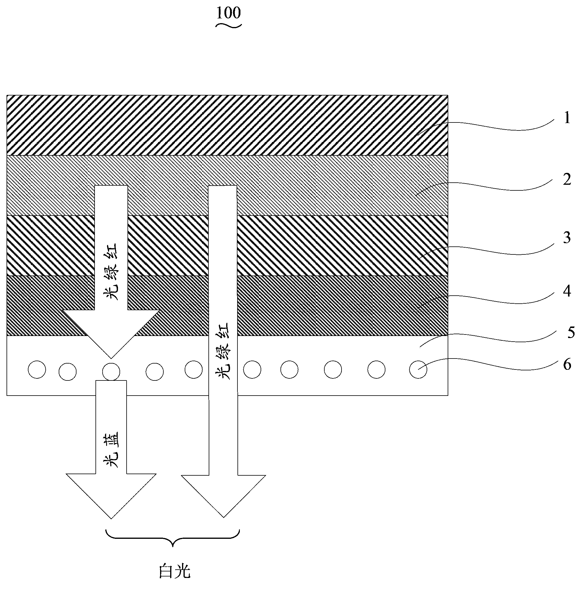 Thulium-and-holmium-codoped zirconium fluoride up-conversion luminescent material and preparation method thereof, and organic light-emitting diode