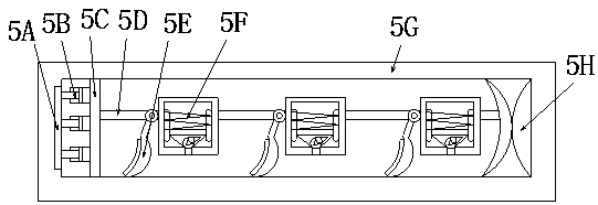 Culture production system of scoop frame turning and scooping base liquid arc pasting film for photosynthetic microorganism