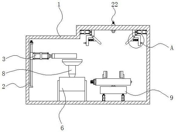 Chamfering smoothness detection equipment for connecting flange machining