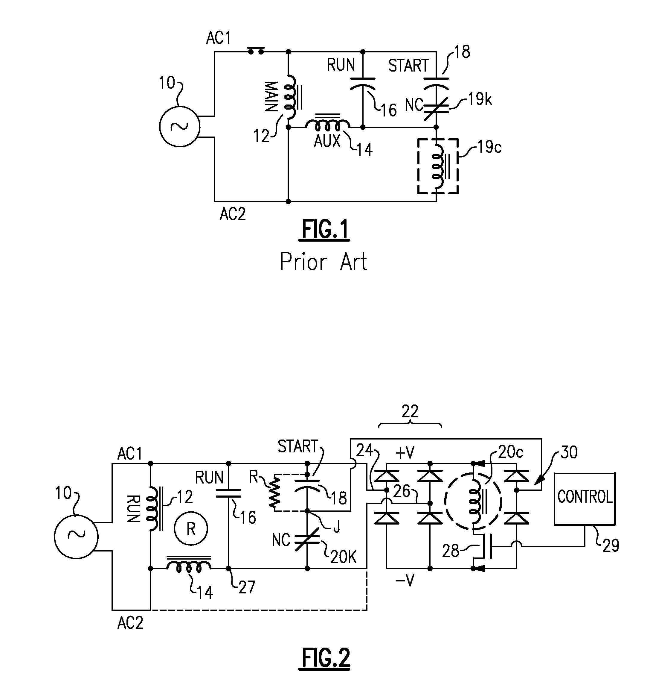 Motor Start Circuit with Capacitive Discharge Protection