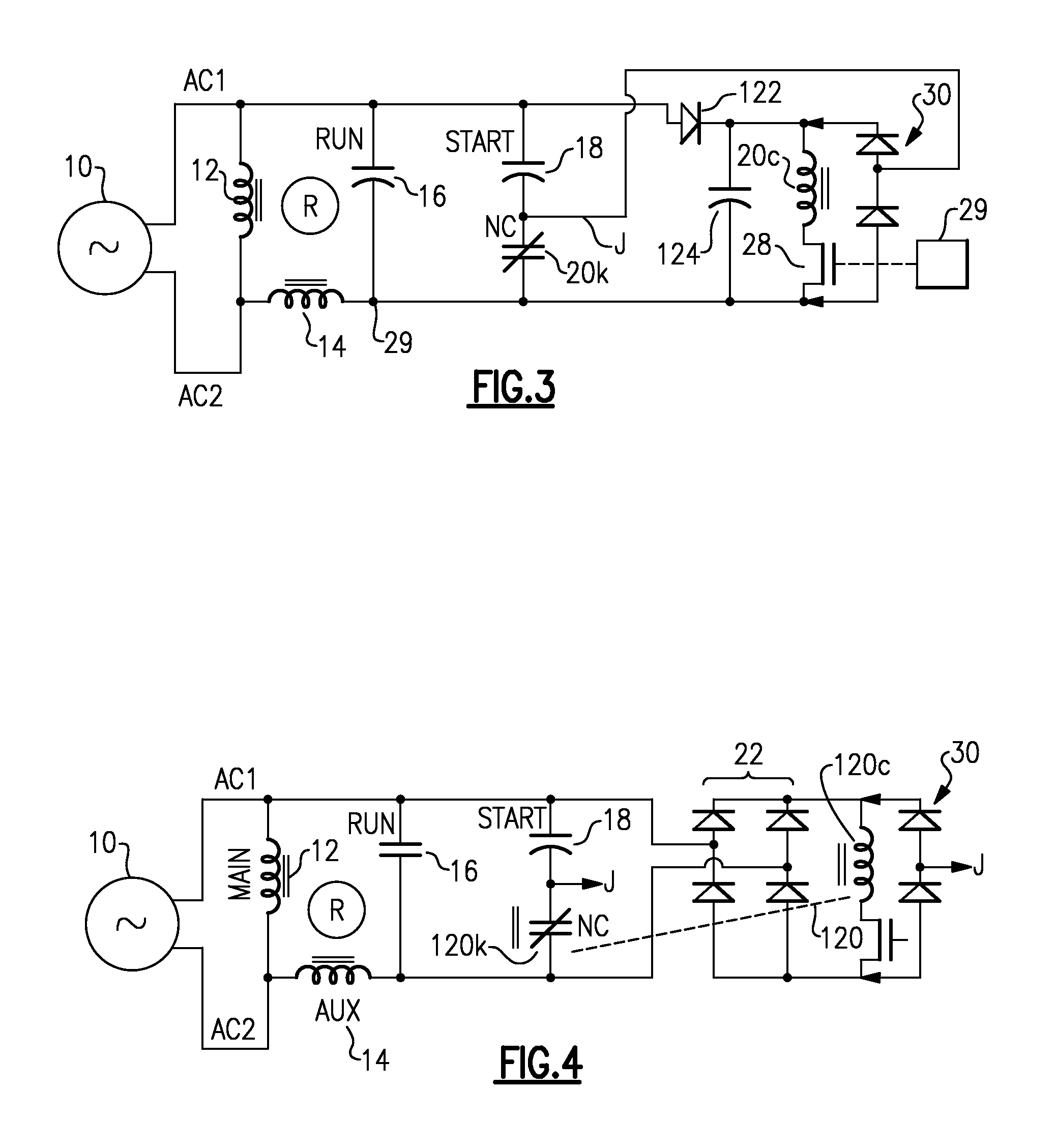 Motor Start Circuit with Capacitive Discharge Protection