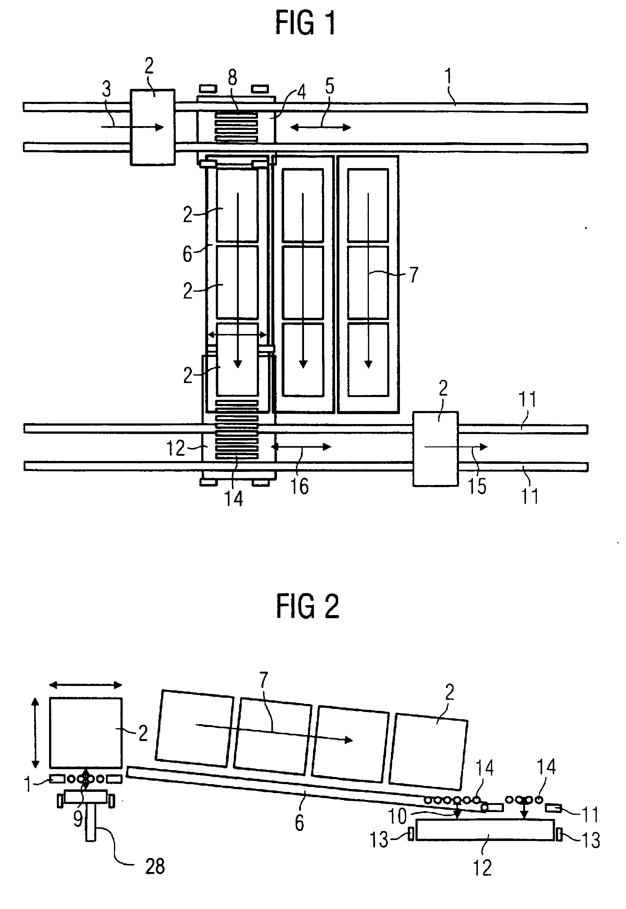 Apparatus for charging and removing load carriers or piece goods