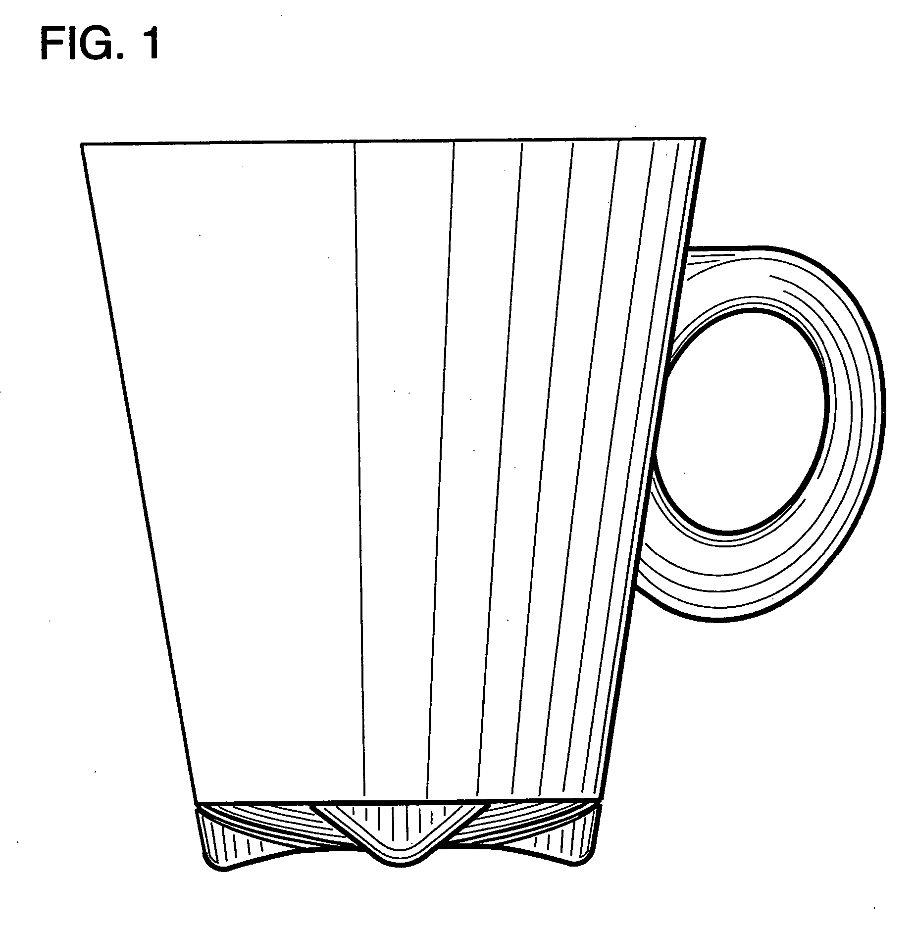 Water shedding designs for receptacle bottoms