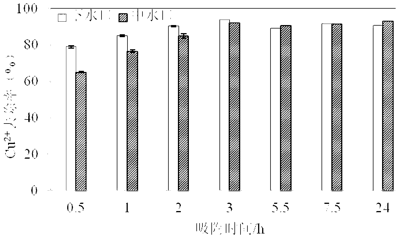 Method and device for purifying water body with heavy-metal pollution