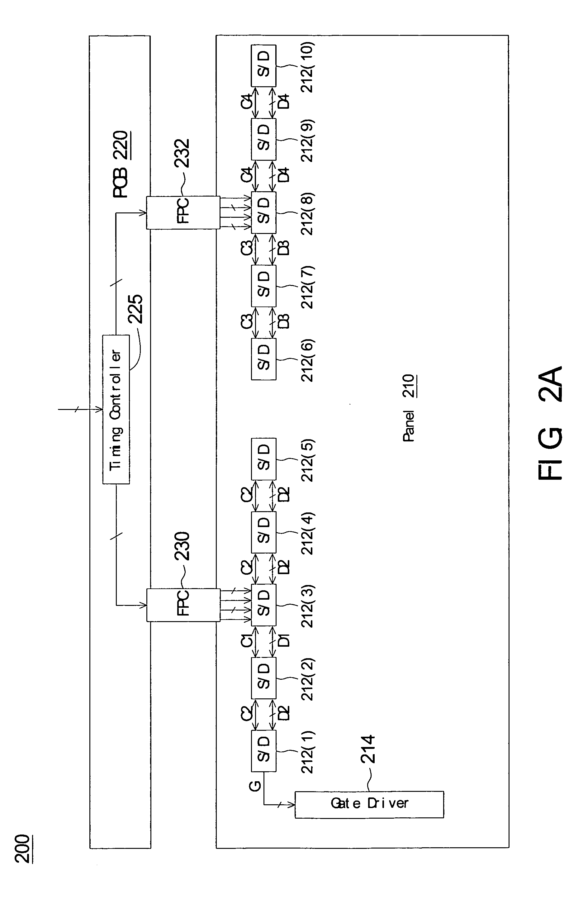 Method for transmitting control signal of chip-on-glass liquid crystal display
