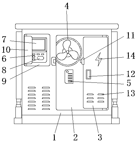 An intelligent alarm device in a transformer box