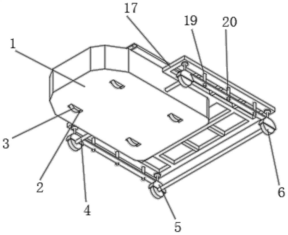 AGV navigation sensing device based on navigation map design and scheduling method