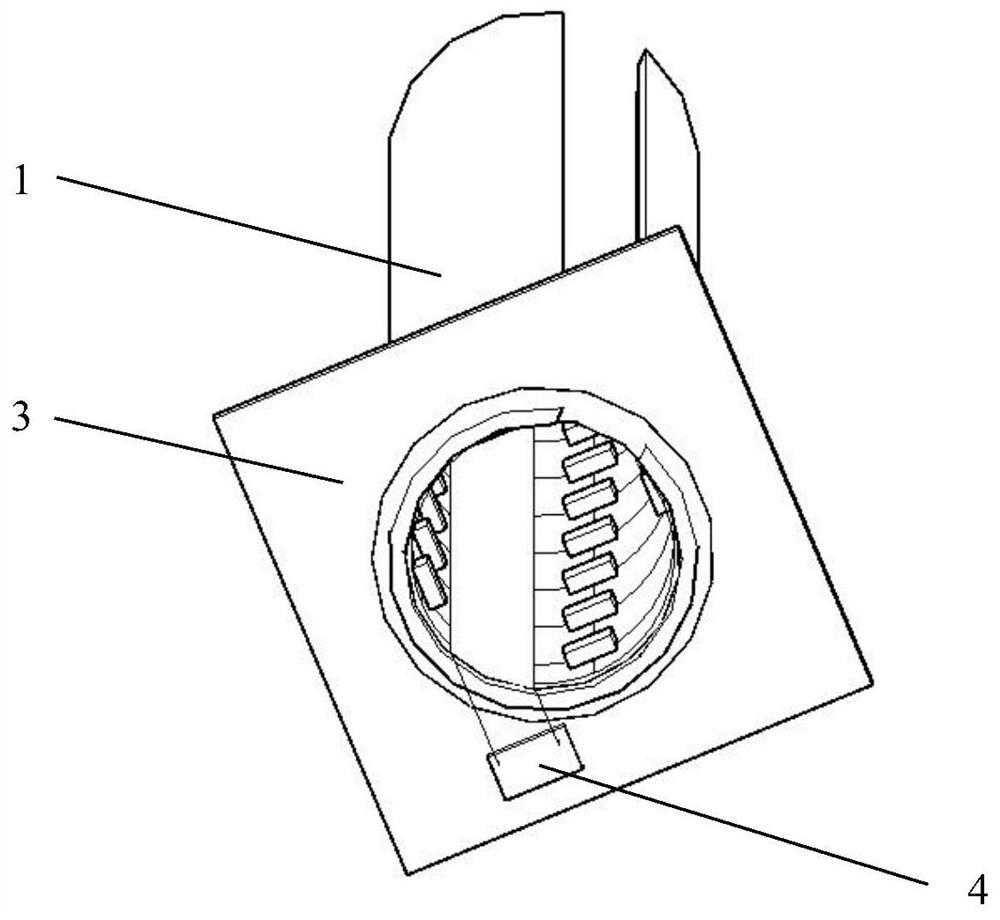 A gridded rock mass stress and vibration monitoring device, auxiliary installation device, and installation and use method based on pipe-slit bolts