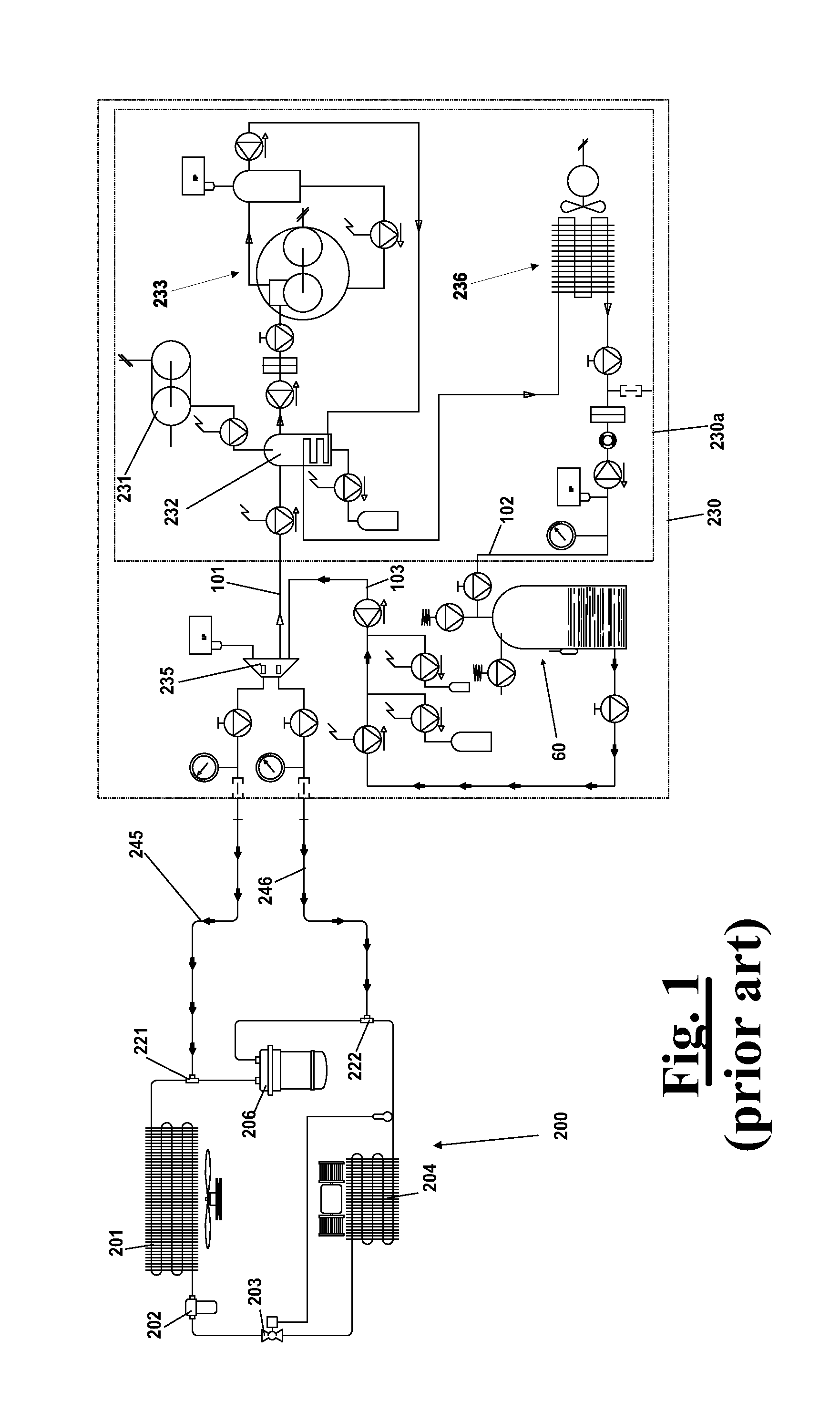 Apparatus and method for recovering and regenerating a refrigerant from an a/c plant