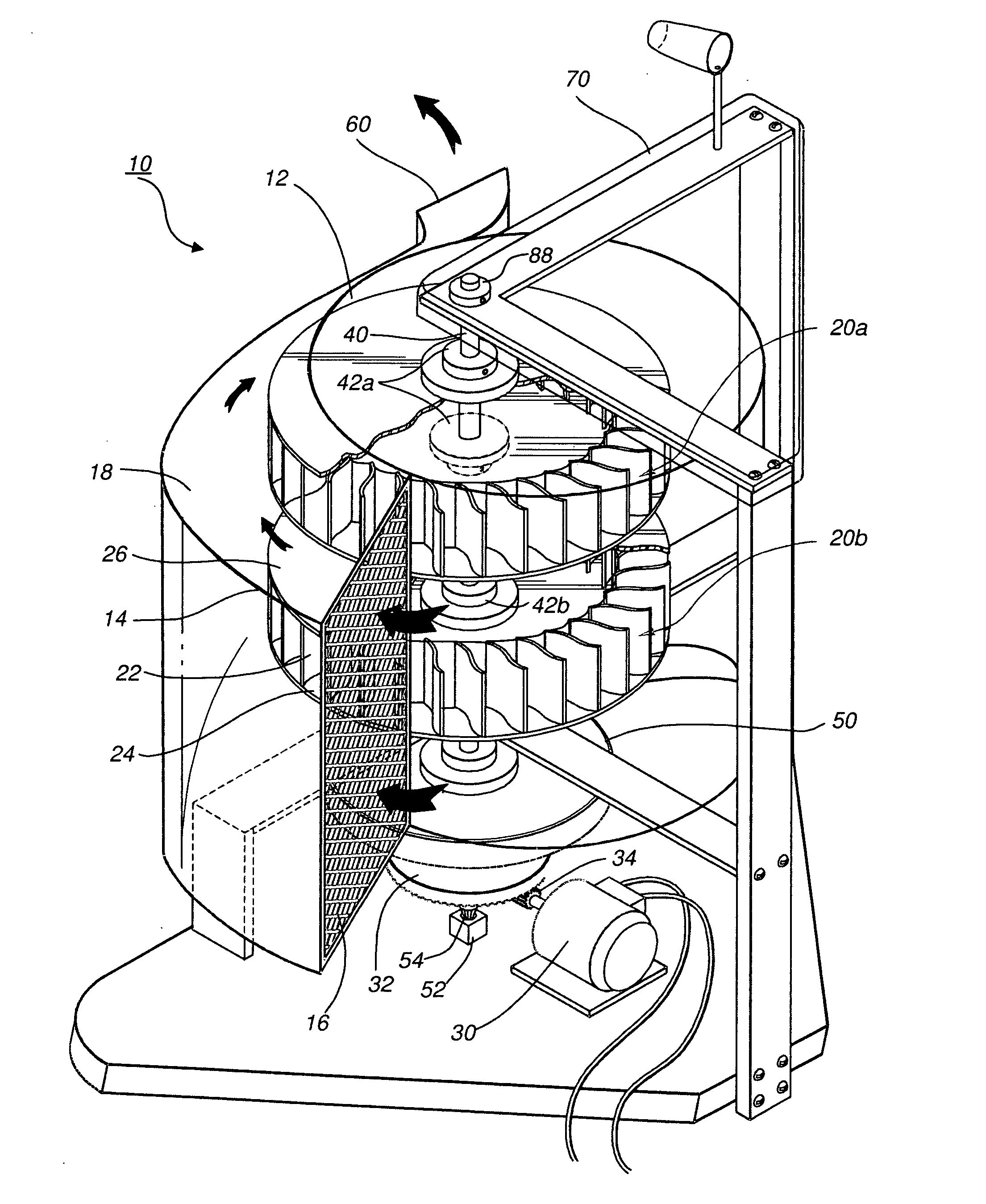 Protective wind energy conversion chamber