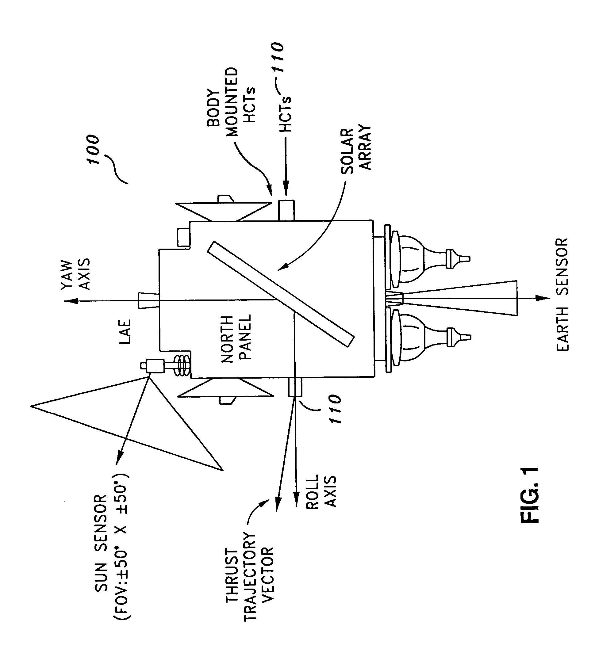 Precision attitude control system for gimbaled thruster