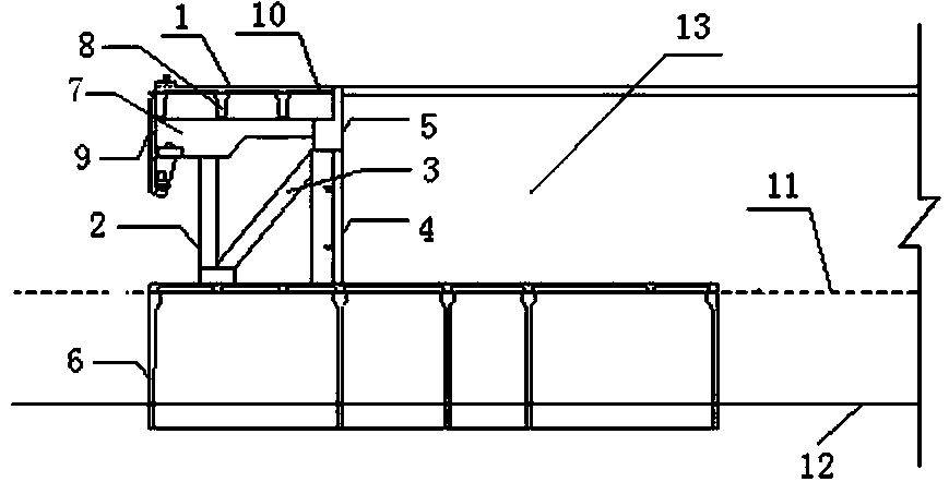 A frame barrel wharf structure and its manufacturing method