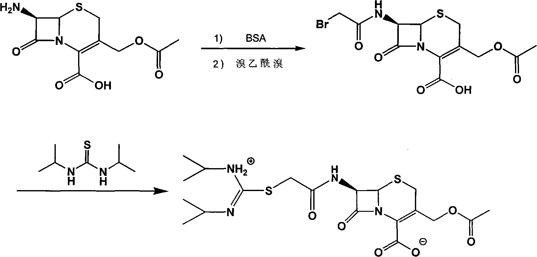 Preparation method of cefathiamidine