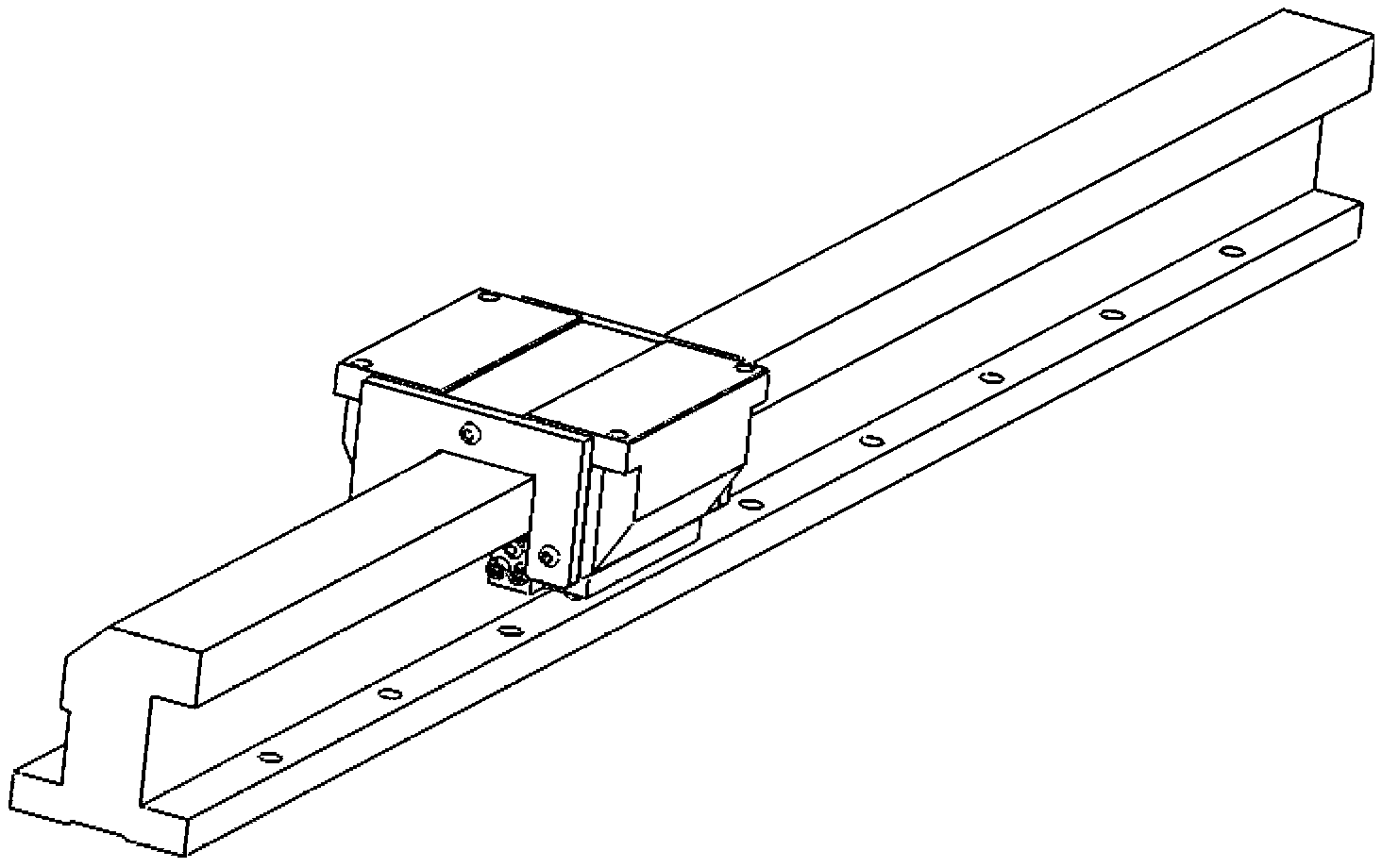 Device and method for testing dynamic characteristics parameters of joint part of rolling-sliding combined guide rail