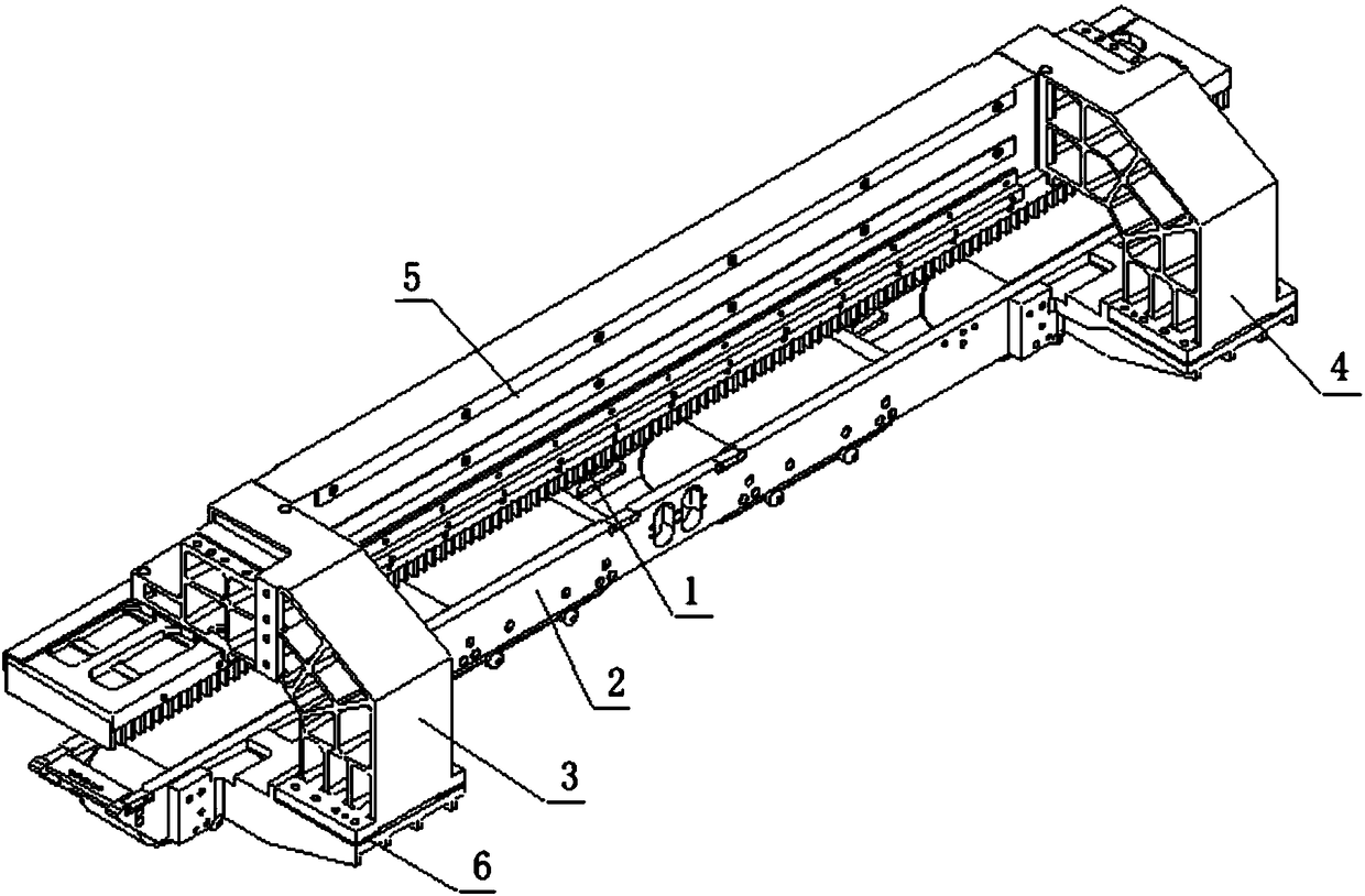 Magnet and motor integrated module of middle-low speed maglev train