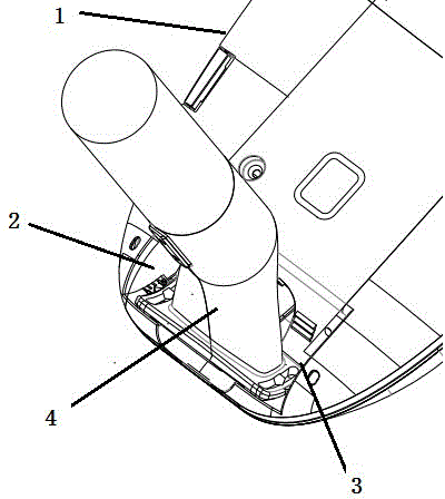 Connecting structure of lamp body and lamp pole