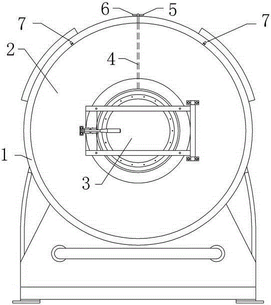 A kind of ozone process machine and the method for using it to carry out clothing fading treatment