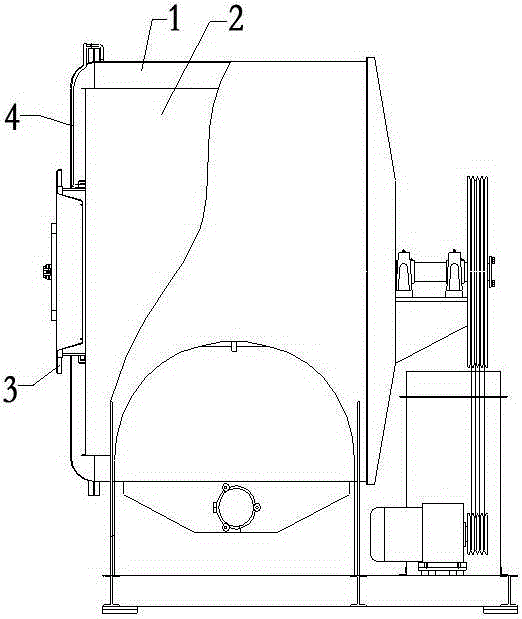 A kind of ozone process machine and the method for using it to carry out clothing fading treatment