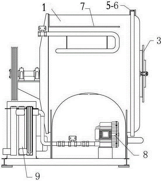 A kind of ozone process machine and the method for using it to carry out clothing fading treatment