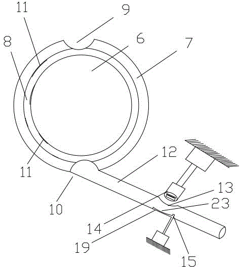 Rice dumpling rounding device for printing patterns