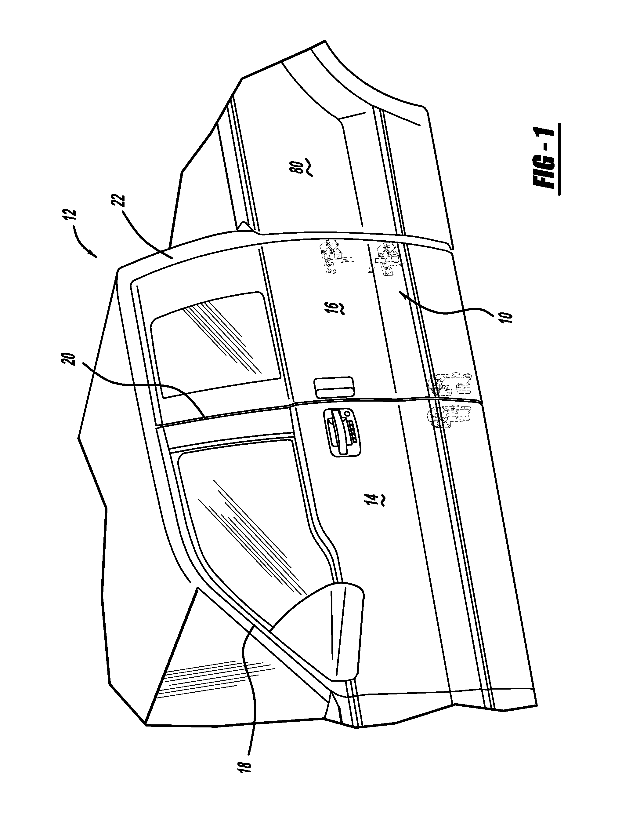 Vehicle 180 degree rear door articulating mechanism