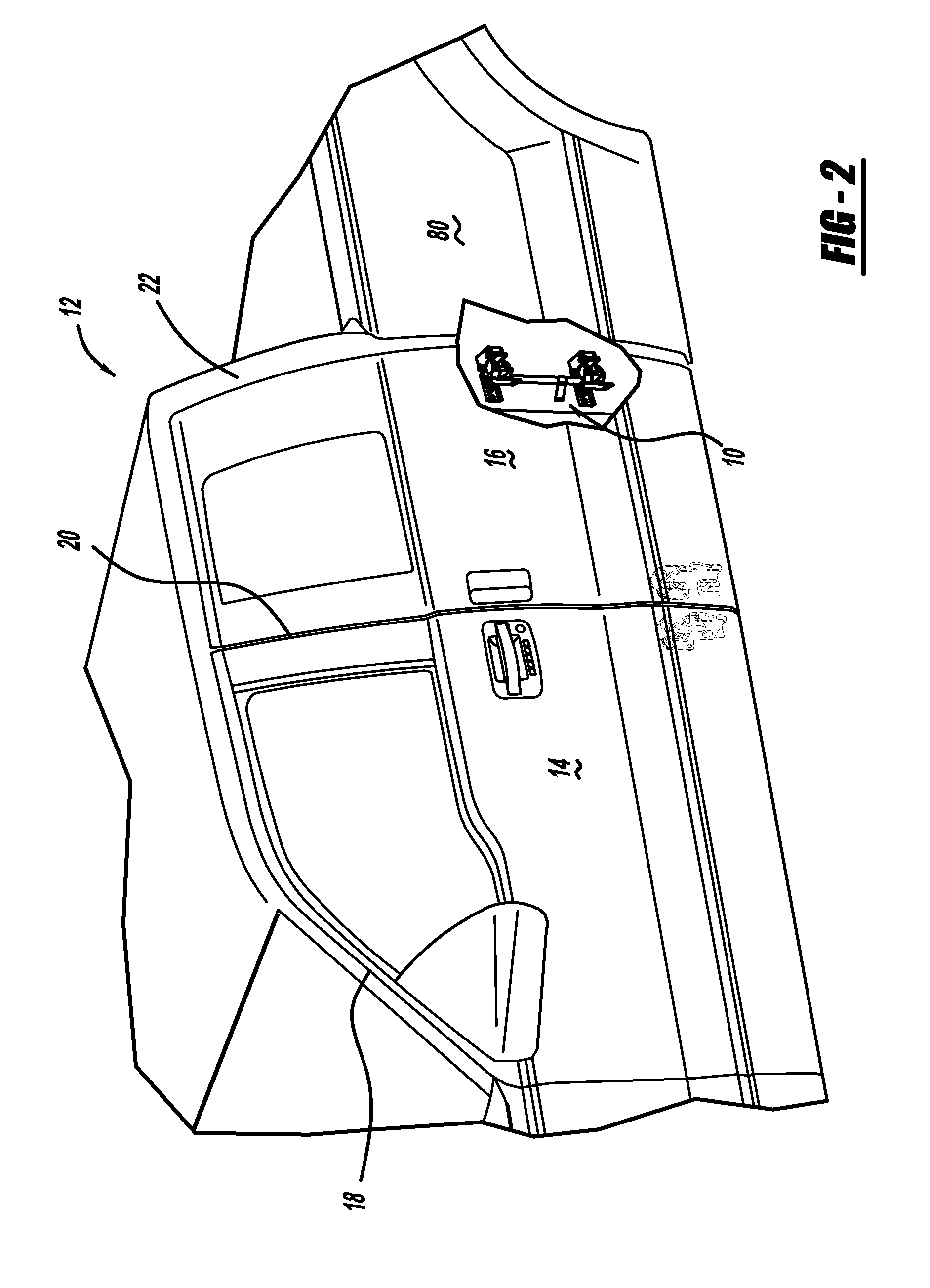 Vehicle 180 degree rear door articulating mechanism