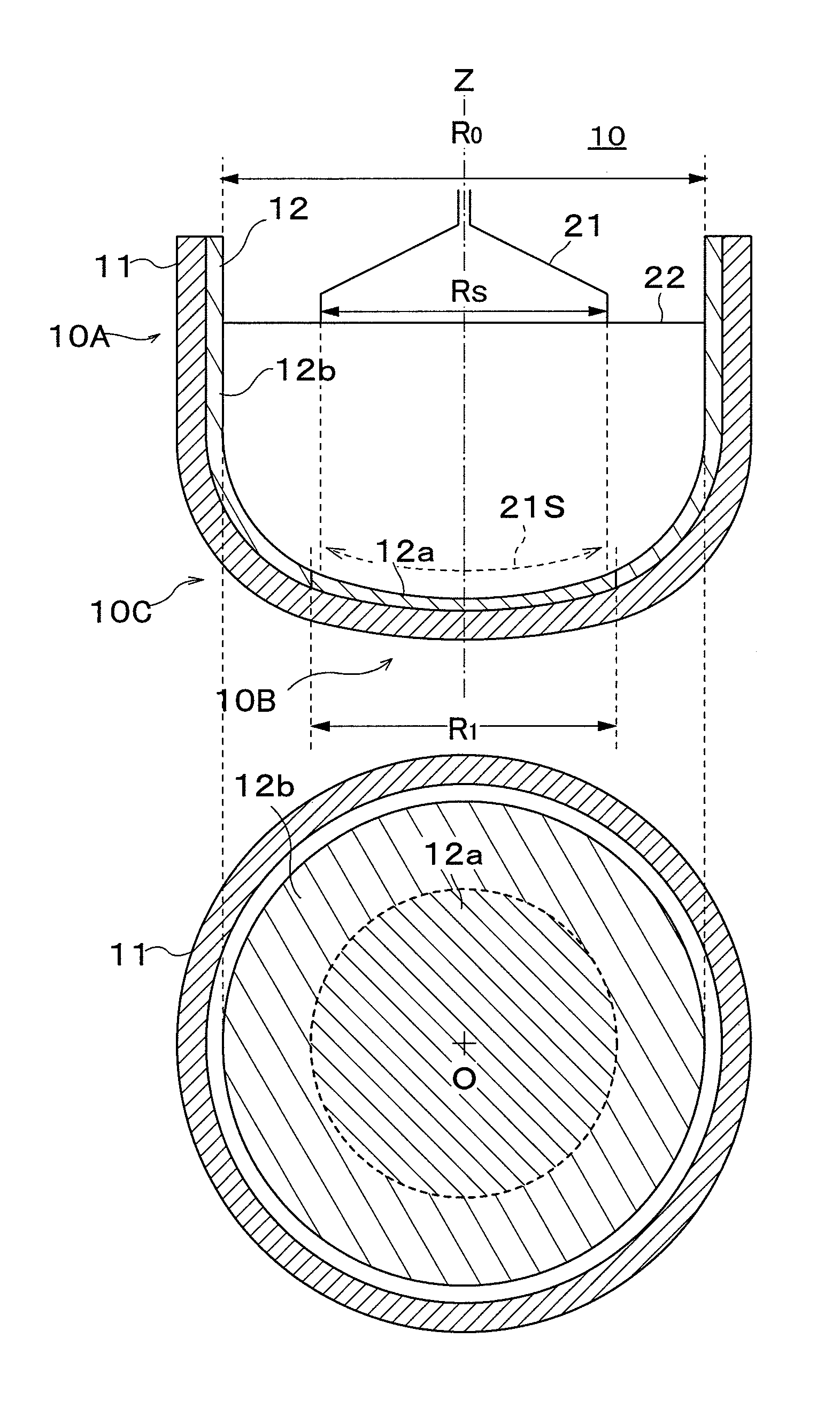 Silica glass crucible for pulling up silicon single crystal and method for manufacturing thereof