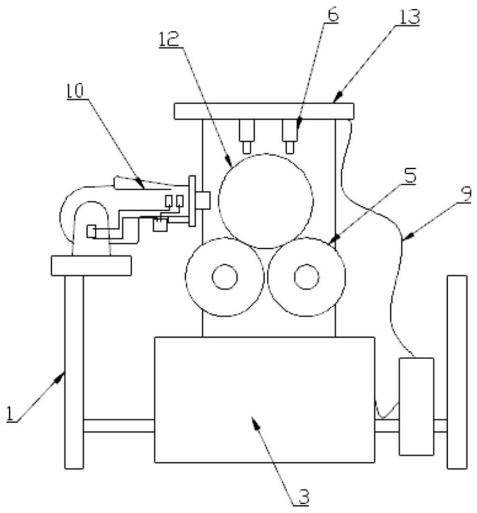 Automatic flanging mechanism for steel lining teflon straight pipes