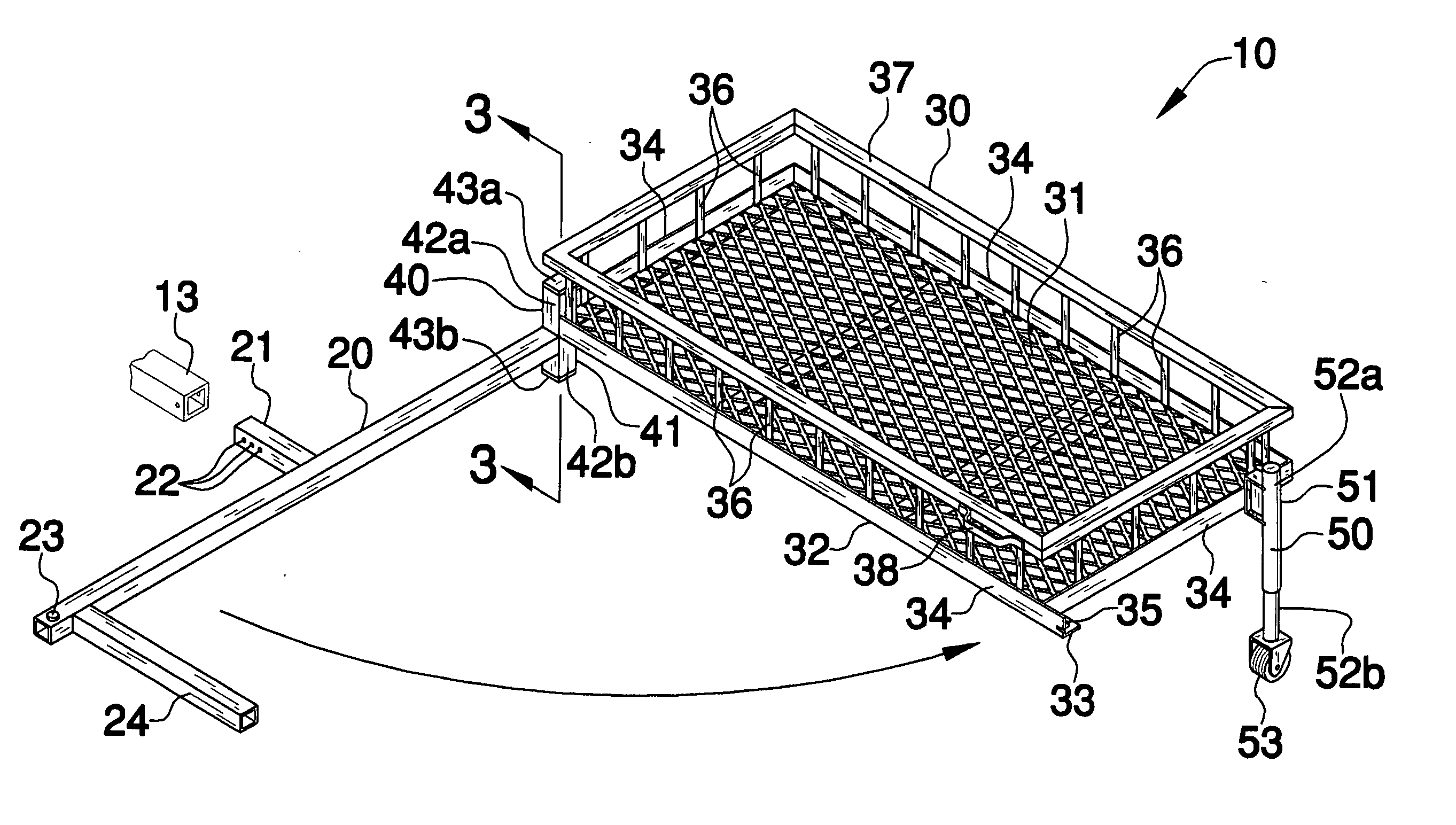 Pivotal cargo carrier for vehicles