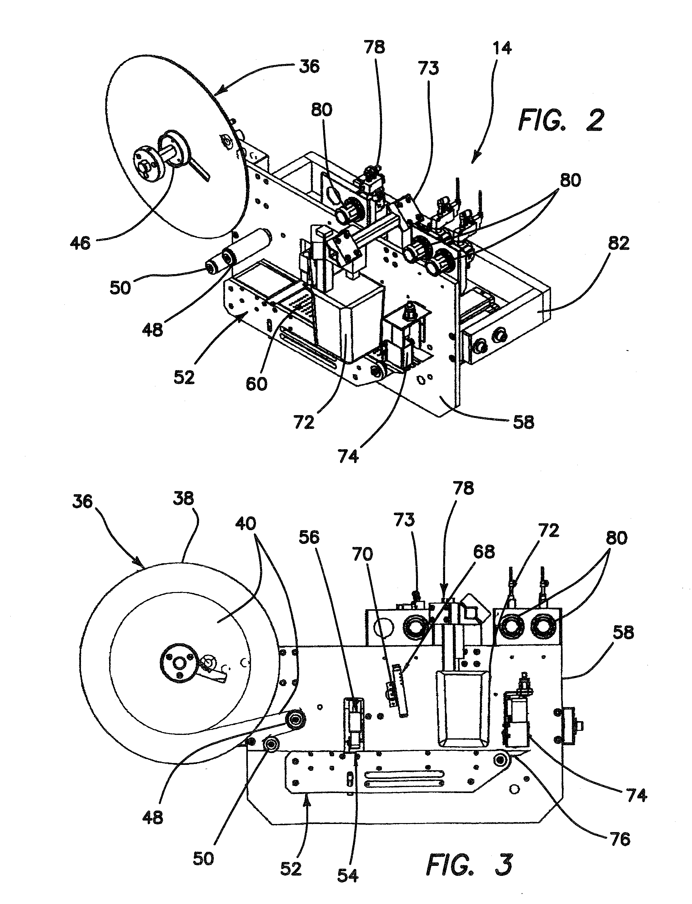 Devices and methods for applying adhesive liner-less security labels to articles