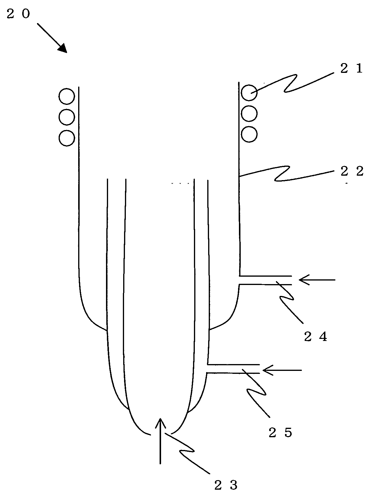 Vessel for pretreatment of elementary analysis, method for analyzing elements, inductively coupled plasma torch and apparatus for elementary analysis