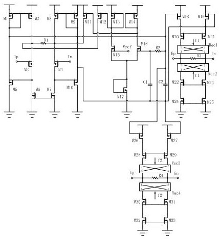 Amplifying and demodulating circuit applied to portable monitoring equipment