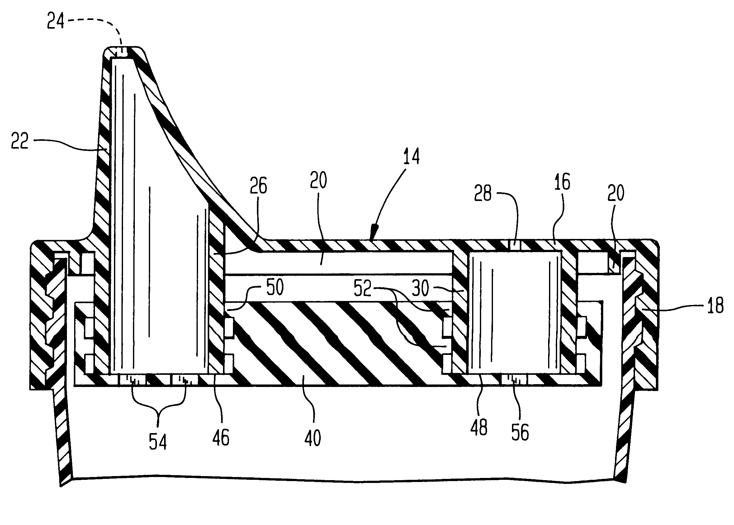 Flow control element and covered drinking cup
