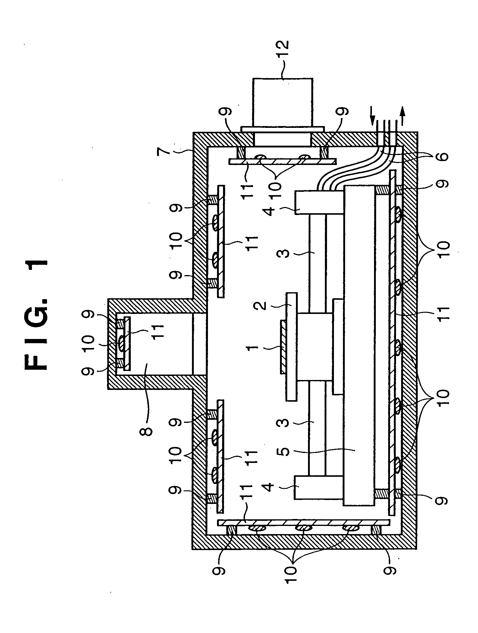 Processing apparatus for processing object in vessel