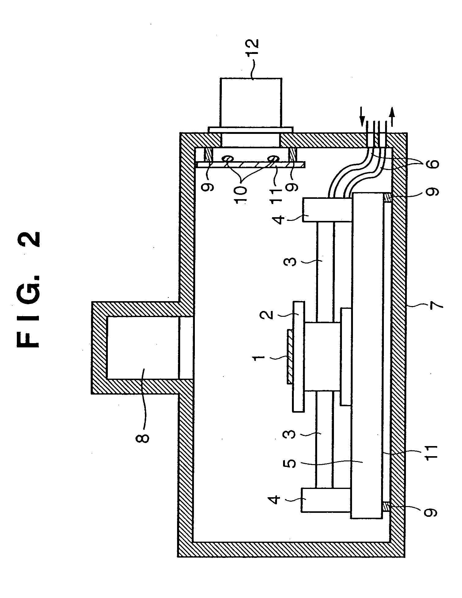 Processing apparatus for processing object in vessel
