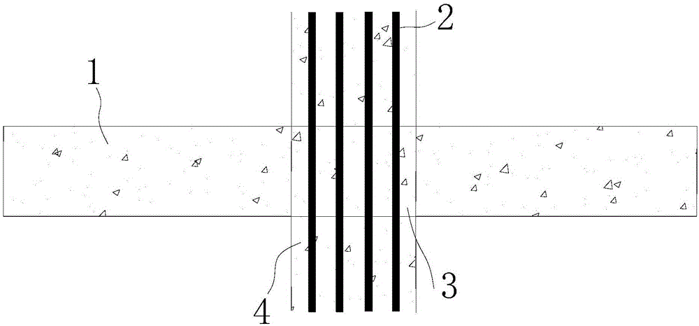 Hidden beam floor constructional column structure and construction method thereof