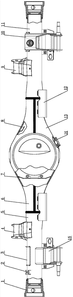 Rear axle housing assembly